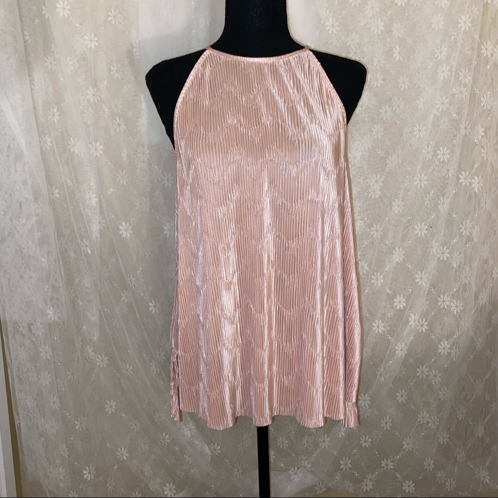 Pink Satin Night Top.